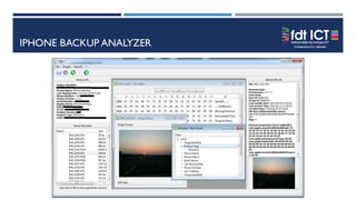IPHONE BACKUP ANALYZER
 