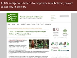 Introducing some ILRI and CGIAR activities in Ethiopia