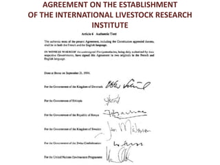 Introducing some ILRI and CGIAR activities in Ethiopia