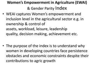 Making visible what is currently not visible: Experiences on generating evidence based results on integrating gender issues in projects