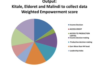 Making visible what is currently not visible: Experiences on generating evidence based results on integrating gender issues in projects