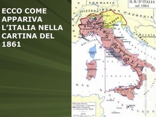 ECCO COME APPARIVA L’ITALIA NELLA CARTINA DEL 1861 