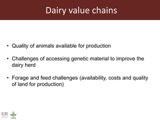 The livestock landscape and ILRI in Southern Africa