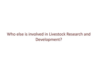 The livestock landscape and ILRI in Southern Africa