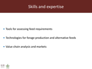 The livestock landscape and ILRI in Southern Africa