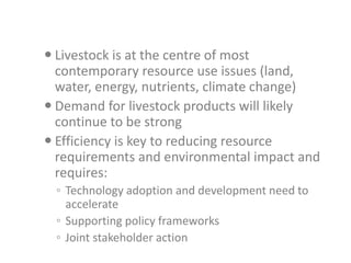 People, the planet and sustainable livestock