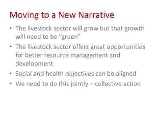 People, the planet and sustainable livestock