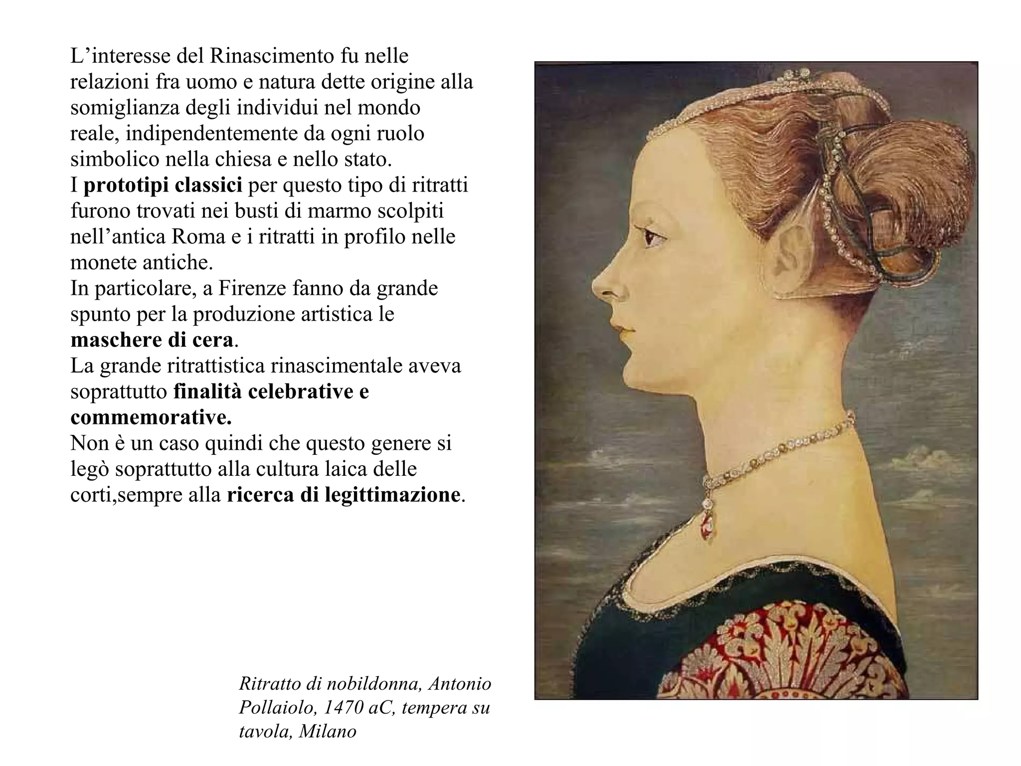 Scheletro Ritratto Rinascimentale Il ritratto nel Rinascimento | PPT