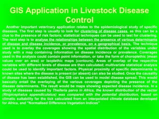 Applications of remote sensing and geographic information systems technologies in livestock management