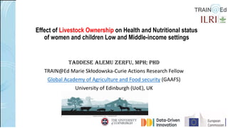 Leveraging Livestock to Combat Malnutrition: Perspectives from East Africa