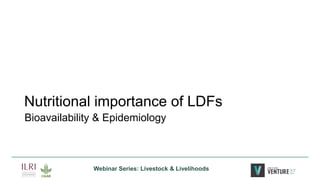 Leveraging Livestock to Combat Malnutrition: Perspectives from East Africa