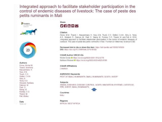 Using controlled vocabularies to help organize ILRI’s information products