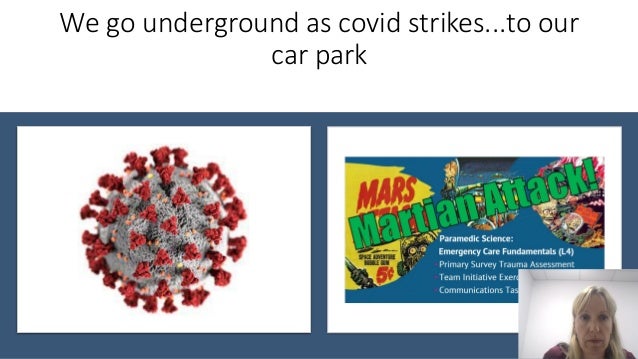 We go underground as covid strikes...to our
car park
 