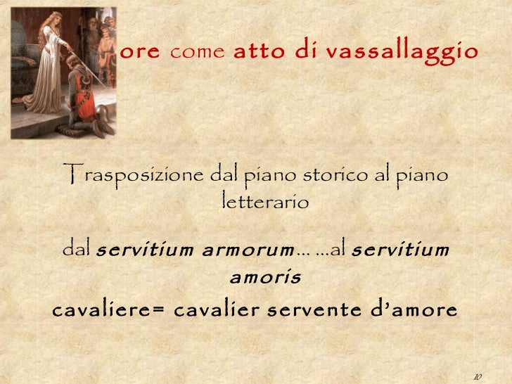 Il.cavalier Servente E La Dama Analisi Del Testo