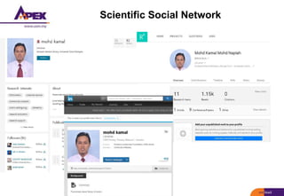 Scientific Social Network
 