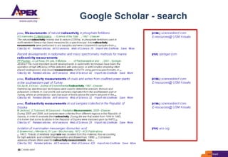 Google Scholar - search
 