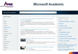 Microsoft Academic
 