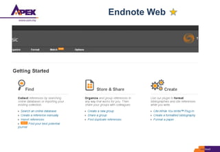 Endnote Web
 