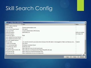 Skill Search Config
 
