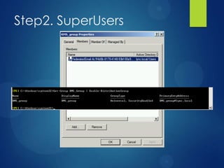 Step2. SuperUsers
 