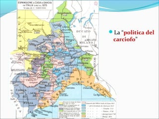 La “politica del
carciofo”
 