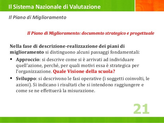 D.p.r. 28 Marzo 2013 N. 80 Il Sistema Nazionale di Valutazione
