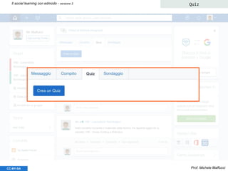 Prof. Michele MaffucciCC-BY-SA
Il social learning con edmodo - versione 3 Quiz
 