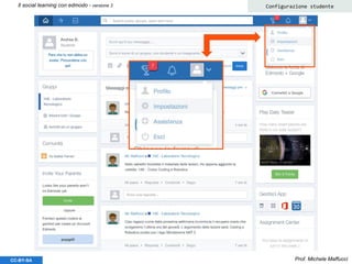 Prof. Michele MaffucciCC-BY-SA
Il social learning con edmodo - versione 3 Configurazione studente
 