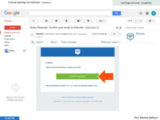 Prof. Michele MaffucciCC-BY-SA
Il social learning con edmodo - versione 3 Configurazione studente
 