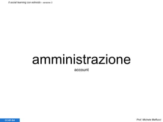 amministrazione
account
Prof. Michele MaffucciCC-BY-SA
Il social learning con edmodo - versione 3
 