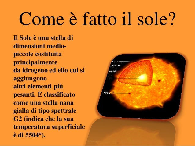 Da Cosa è Composto Il Sole Il Sole