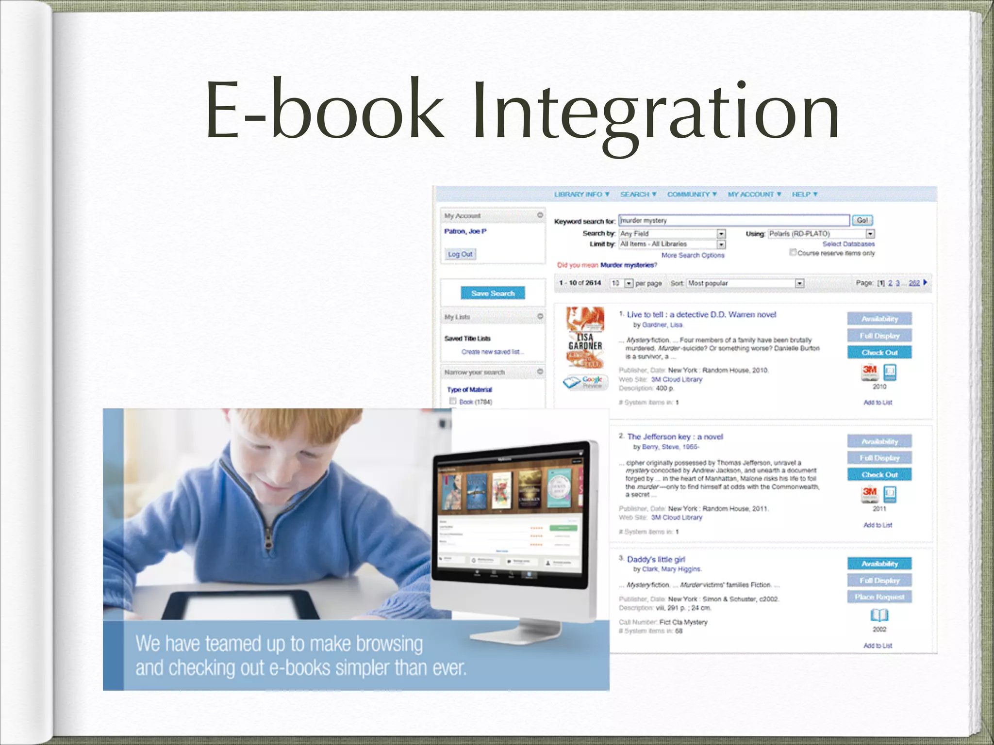 E-book Integration
 