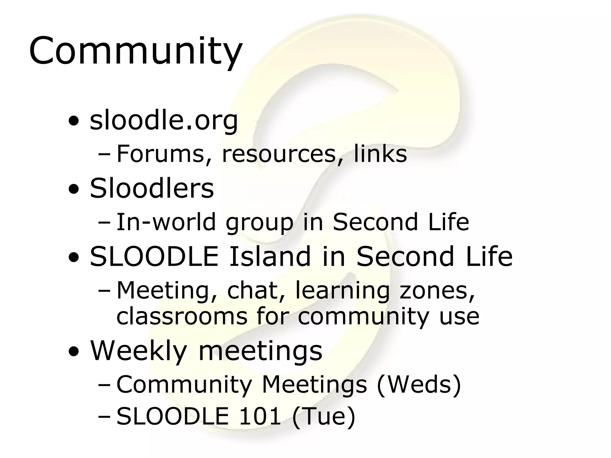 Into The 3rd Dimension with SLOODLE