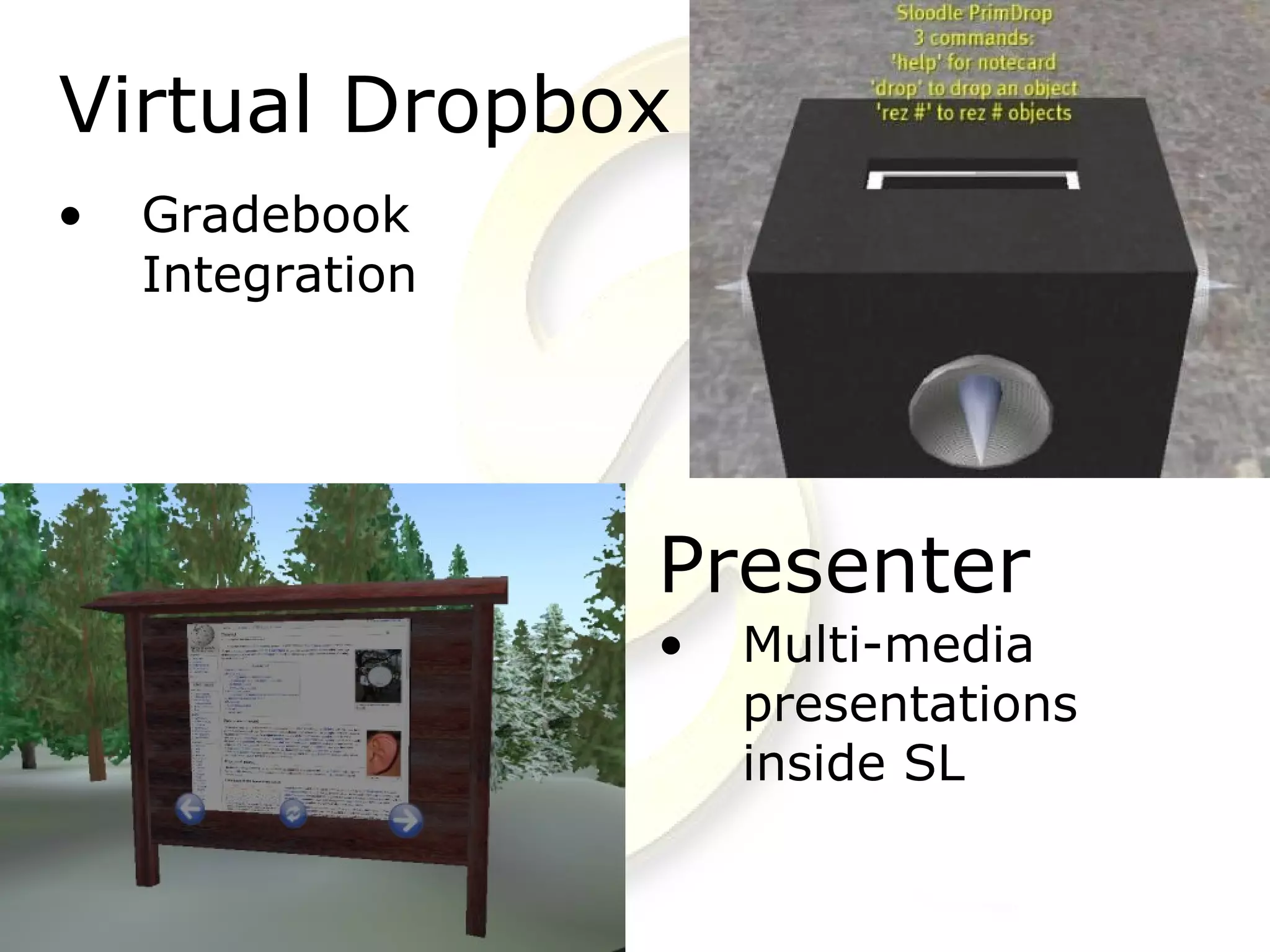 Into The 3rd Dimension with SLOODLE