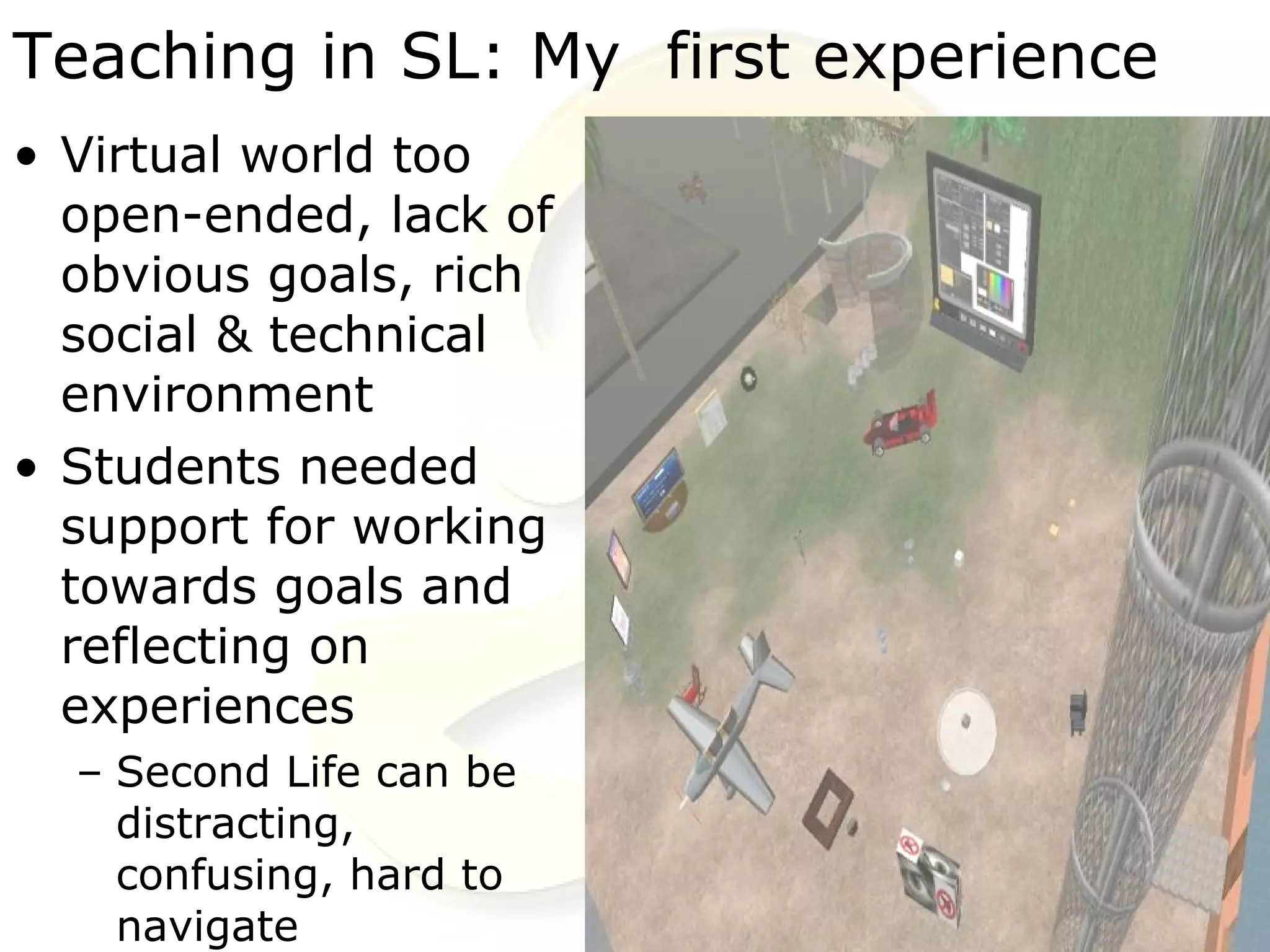 Into The 3rd Dimension with SLOODLE