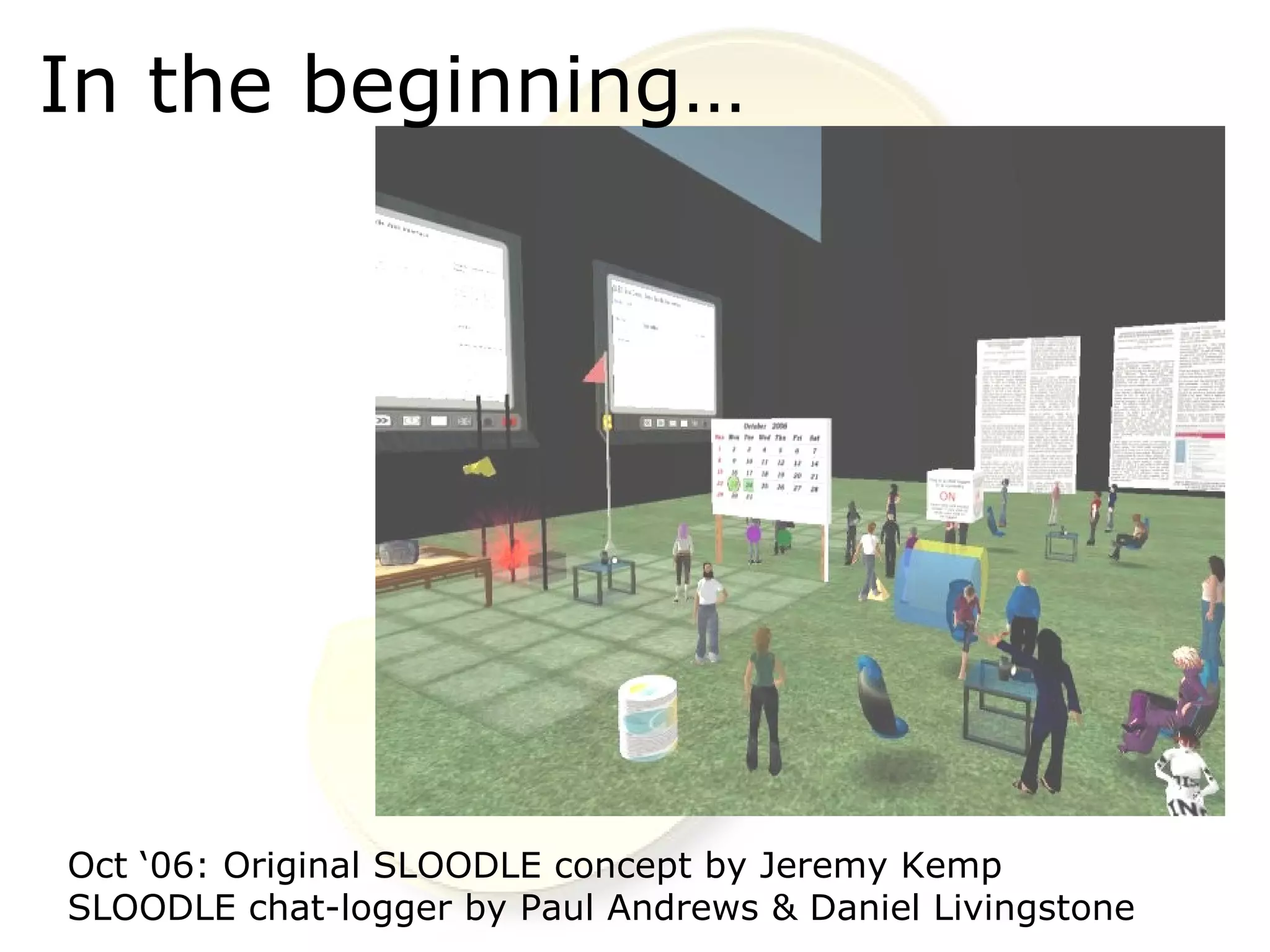 Into The 3rd Dimension with SLOODLE