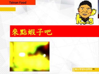 來點蝦子吧
Tainan Food
80
 