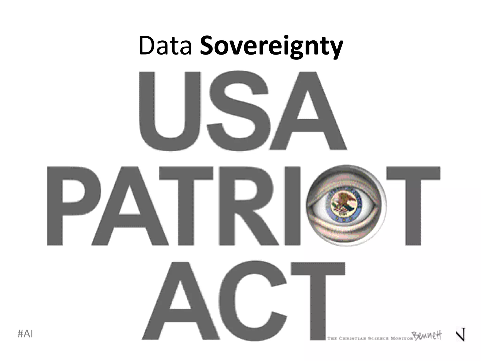 Data Sovereignty




#APP2 @RHarbridge
 