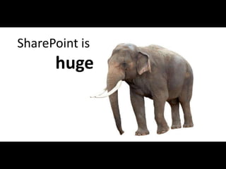 SharePoint is
                    huge



#APP2 @RHarbridge
 