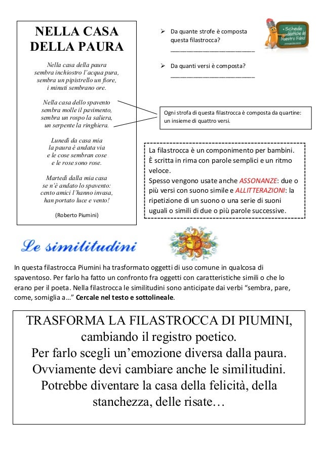Il testo poetico www.giochiecolori.it Rima con luce