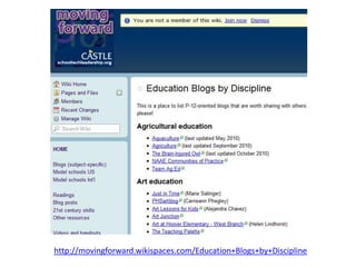 http://movingforward.wikispaces.com/Education+Blogs+by+Discipline
 