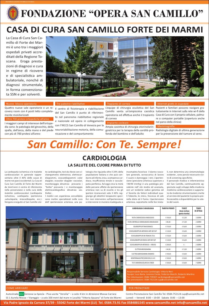 Casa di Cura San Camillo Forte dei Marmi Cardiologia