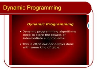 Dynamic programming | PPT