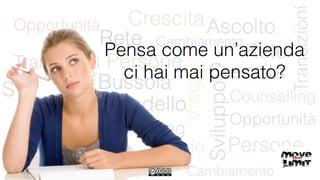 Pensa come un’azienda
ci hai mai pensato?
 