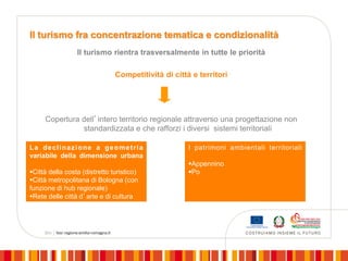 Il turismo nella politica di coesione - Regione Emilia Romagna