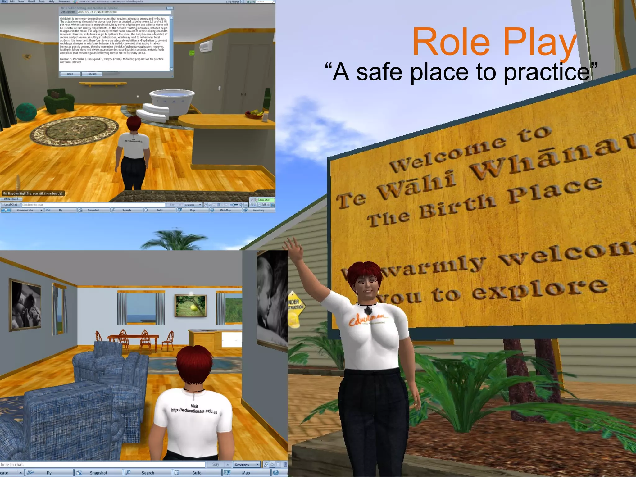 Role Play “ A safe place to practice” 