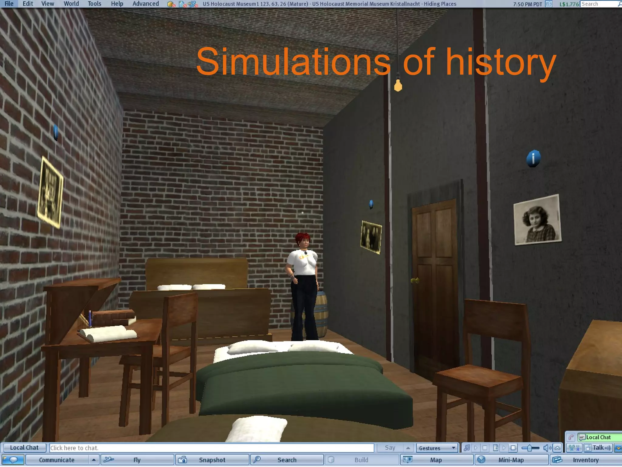 Simulations of history 