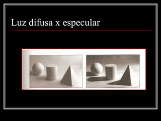 Luz difusa x especular 