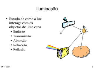 Modelos de Iluminacao