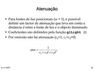 Modelos de Iluminacao